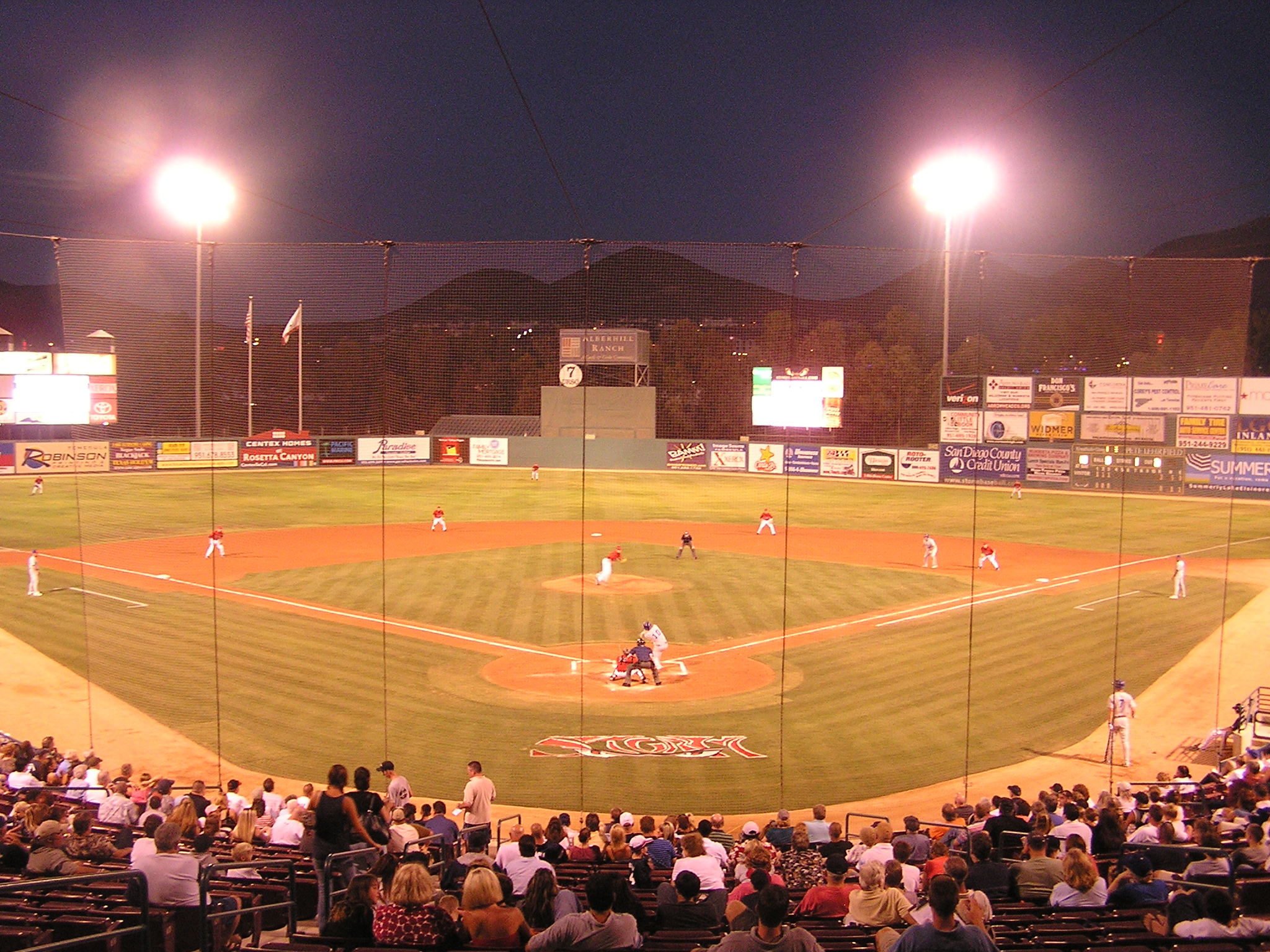 Looking out onto the LE Diamond - Lake Elsinore